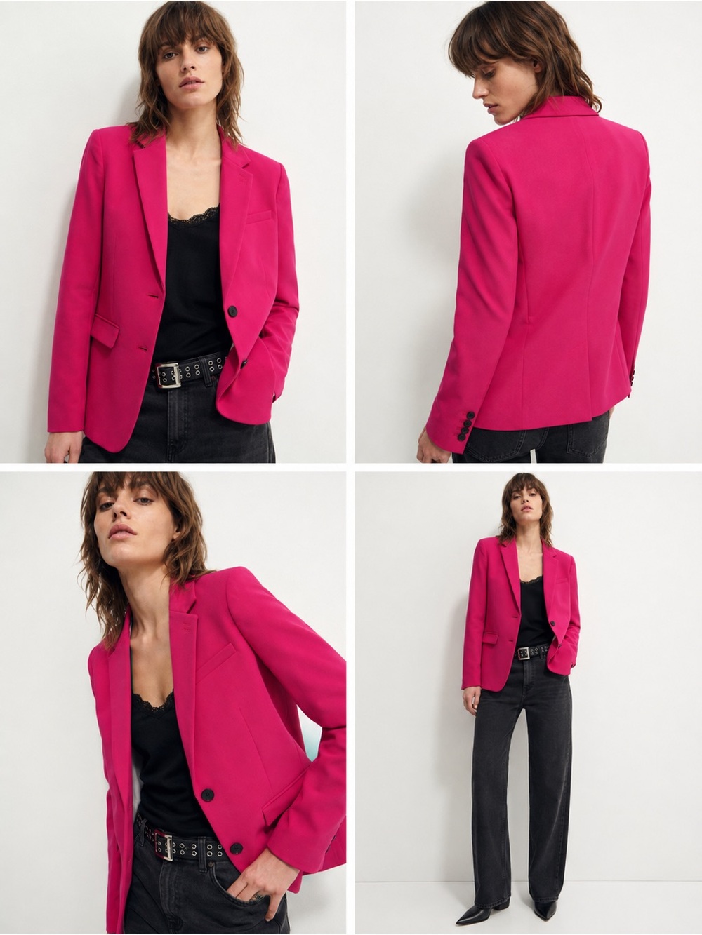 The Kooples Hot Pink Tailored Blazer
